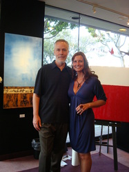 Leland Williams with Jenny Simon at Monarch Fine Art in La Jolla