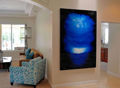 Home Installation of Jenny Simon oil painting